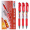 晨光 K35 中性笔办公 透明 红色 0.5mm K35C
