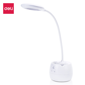 得力deli 4326 LED笔筒台灯 4326 白 办公生活