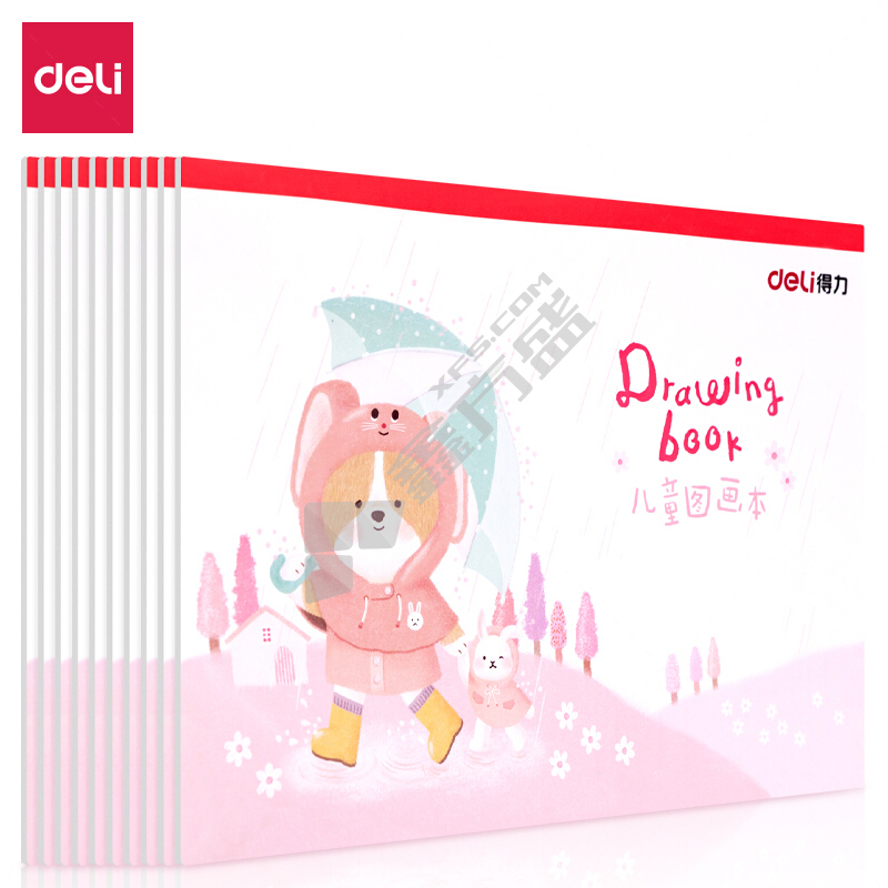 得力deli 73381图画本 73381 红 