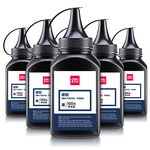 得力 DBH-F2612A-6六瓶装特惠碳粉套装 100g*6 黑色 DBH-F2612A-6