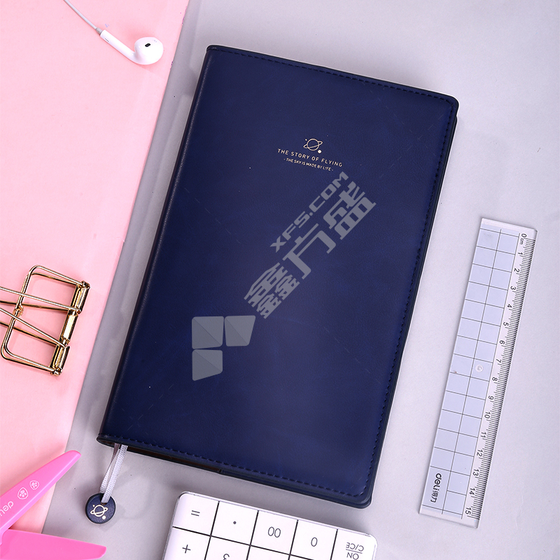 得力deli SZ604学生手账-专业款 蓝 蓝 SZ604 210mm*130mm/144张 蓝 学生手账