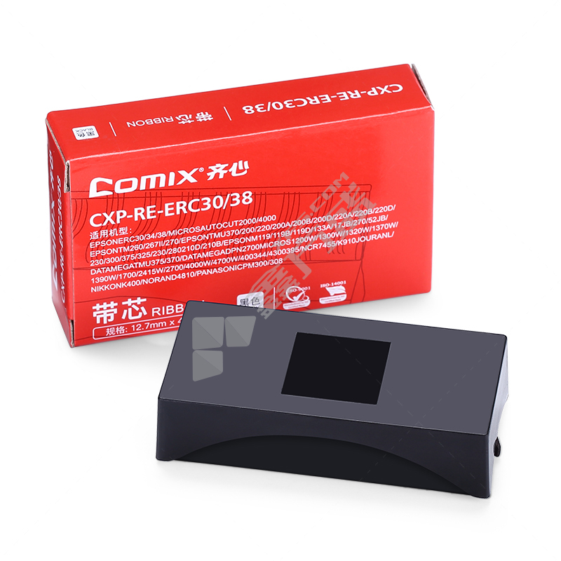 齐心Comix打印机色带芯 CXP-RE-ERC30/38  黑 黑色 CXP-RE-ERC30/38  黑 色带芯