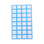 浩立信 不干胶粘纸贴 标签贴纸 29*24mm 32枚*50张 蓝色 301