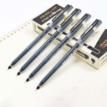 爱好 47920全针拔帽中性笔 透明 黑色 0.5mm 47920