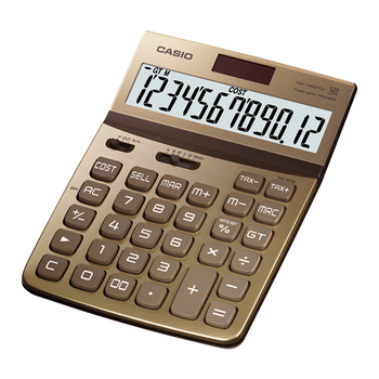 卡西欧 DW-200TW 魅雅系列大型计算器 12位 不支持语音功能 尊贵金