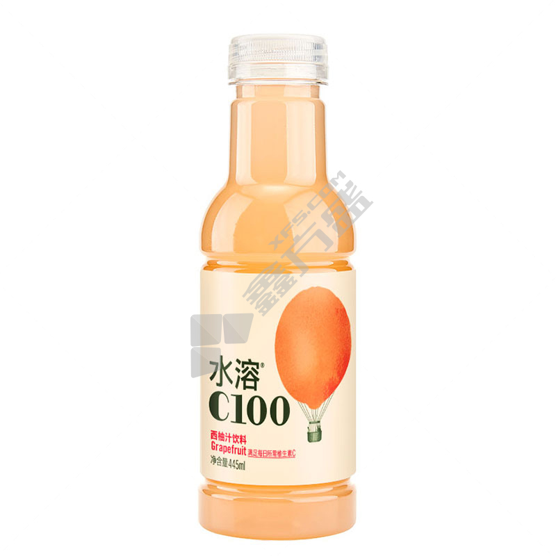 农夫山泉 水溶C100西柚汁 445ml 西柚味 15瓶/箱