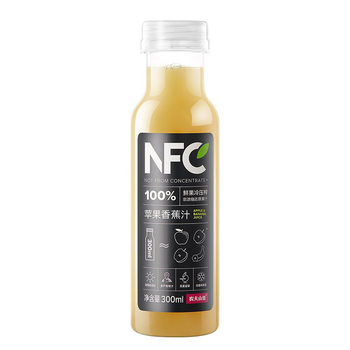 农夫山泉 NFC-100%苹果香蕉汁 300ml 苹果香蕉味 24瓶/箱