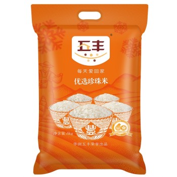 华润五丰大米 优选珍珠米圆粒米5kg