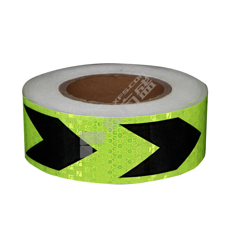 冰禹施工物业反光胶带警戒线条 绿黑箭头 5cm*25m (单位：卷)
