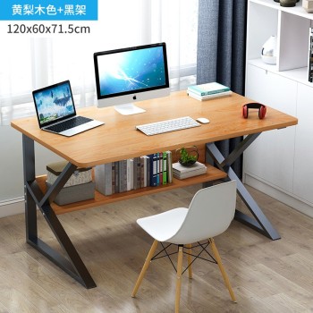 蔓斯菲尔 电脑桌仅限广西区域 120*60cm 黄梨木色
