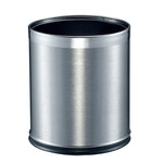 科力邦无盖客厅垃圾分类垃圾桶 10L  不锈钢双层款 KB3013