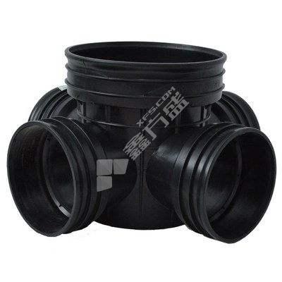 Wenyuan plastic inspection well flow trough type four-way well seat sewage