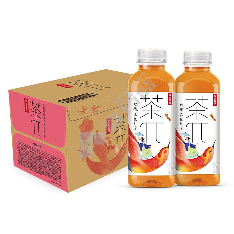 农夫山泉 茶Π玫瑰荔枝红茶 500ml 玫瑰荔枝红茶 15瓶/箱