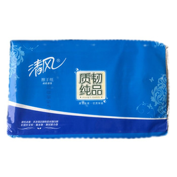 清风 B915A 质韧纯品三折全压花擦手纸 单层 200张 200张/包 20包/箱 225*230mm