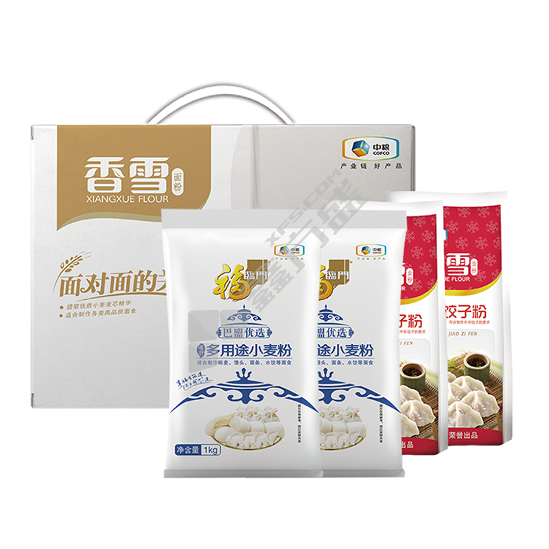中粮香雪面对面面粉礼盒 净含量：4kg