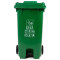 科力邦 环卫户外加厚垃圾桶带盖 KB1066 绿色 厨余垃圾 240L