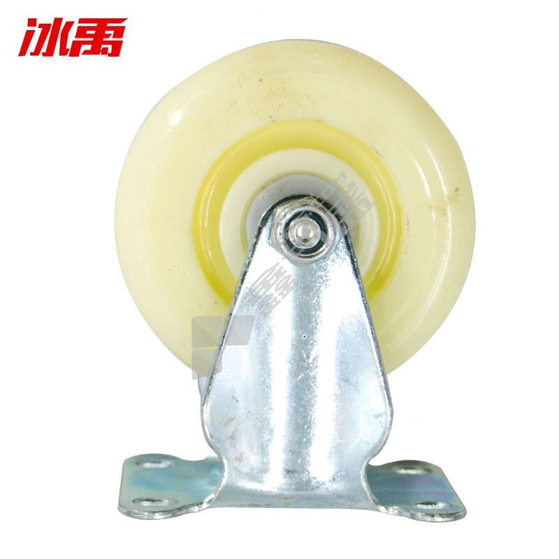 冰禹 AA57561 工业脚轮  推车轮子 加厚白尼龙轮 4寸轻型—定向
