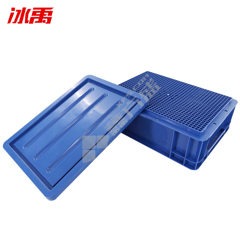 冰禹 BY-401 EU物流周转箱 不带盖 400*300*120mm 蓝色