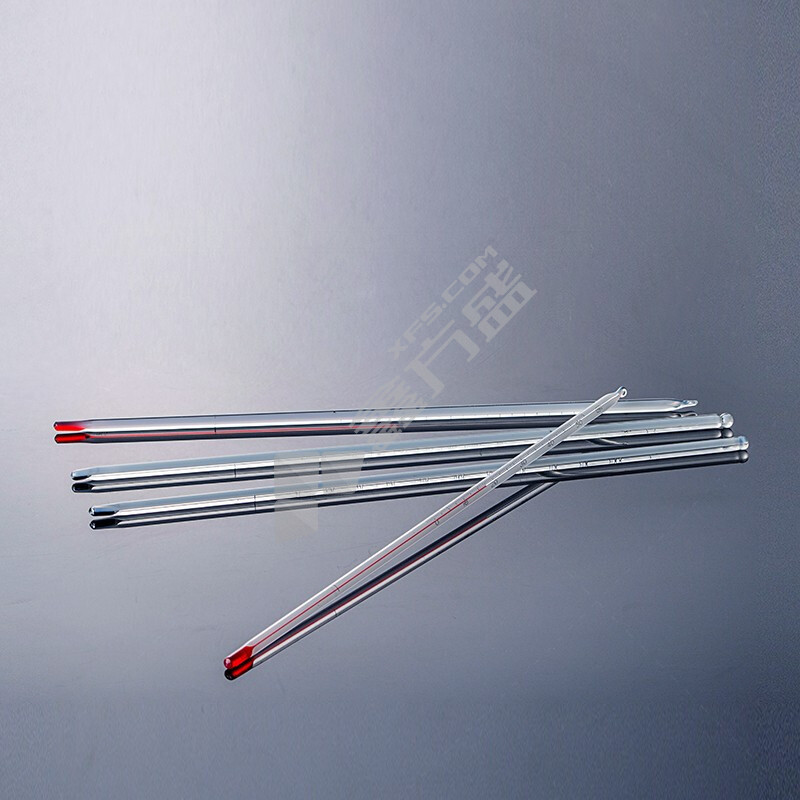 湘玻 红水温度计 -50-50℃  分度值1℃ L=300   