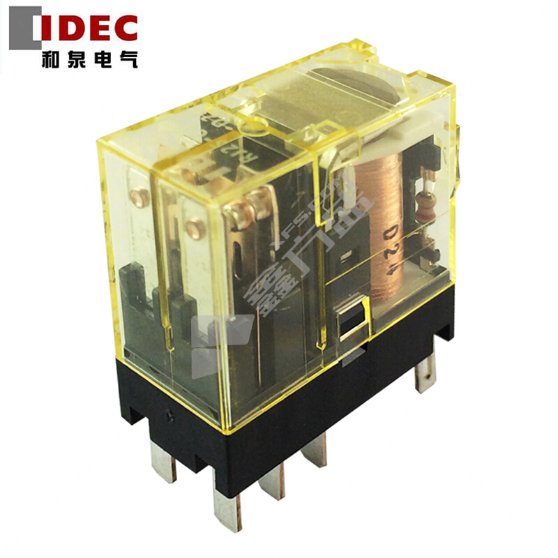 RJ 翼片端子型继电器 RJ2S-CLD-D24 24VDC 8A 2NO+2NC