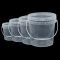 冰禹 BYA-153 透明水桶 塑料桶 8L(方形白盖)带提手