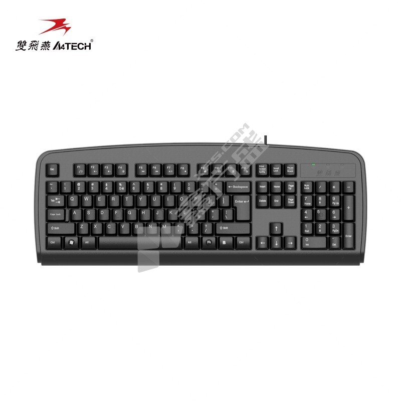 双飞燕 KB-8U 有线键盘 460*170*24mm 黑色 KB-8