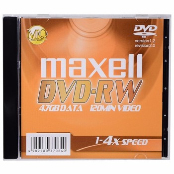 麦克赛尔可擦写刻录空盘 DVD-RW 4速4.7G台产 1片/盒