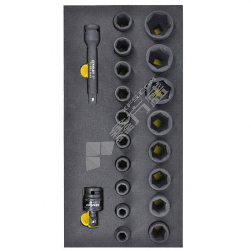 史丹利 Stanley 20件风动系列EVA工具托组套 20件 90-044-23
