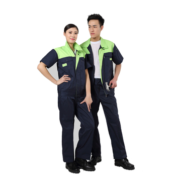 衣路千秋 GZ-138-D 夏季漂棉细斜纹工作服 GZ-138-D M 果绿色