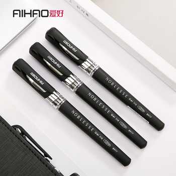 爱好 8977喷漆系列子弹头中性笔 黑色 黑色 1.0mm 8977