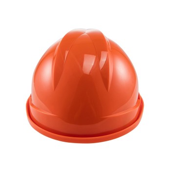 梅思安 V型 透气豪华型超爱戴带孔PE安全帽 10172514 橙色