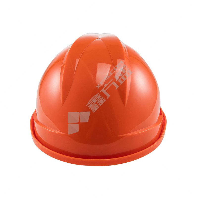 梅思安 V型 透气豪华型超爱戴带孔PE安全帽 10172514 橙色