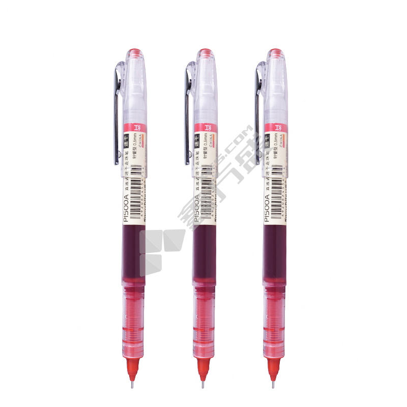 白雪 P1500 针管走珠笔 红色 0.5mm P1500
