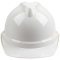 梅思安 ABS 一指键标准型安全帽配尼龙PVC国标C型下颌带 10146512 V型 白色