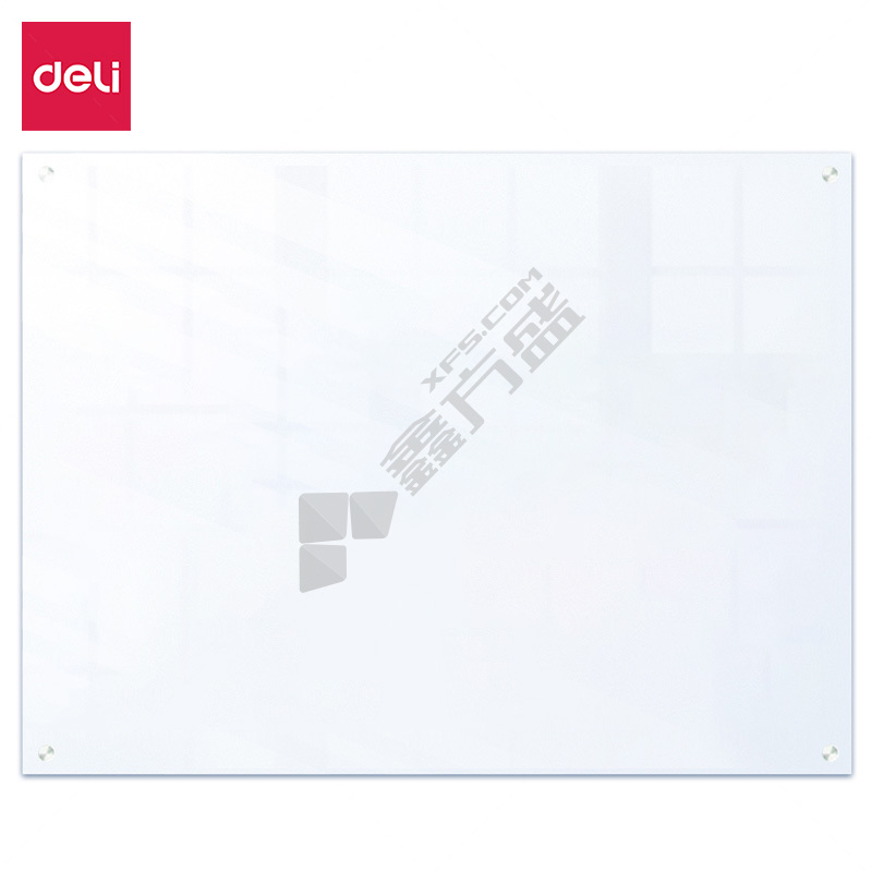 得力 50044 超白磁性玻璃白板 1800*900mm 白色 50044