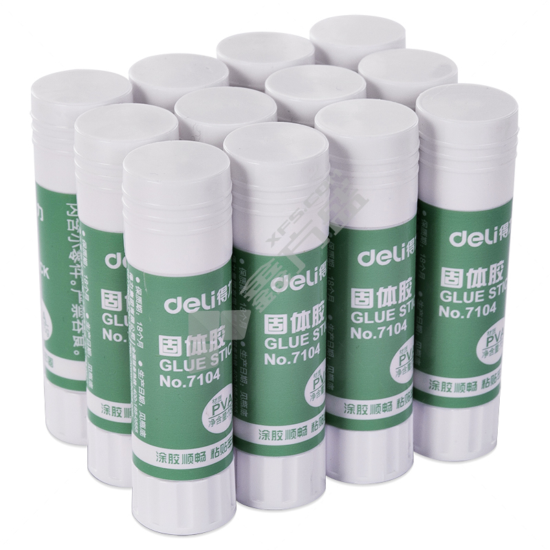 得力 7104 固体胶 15g 白色