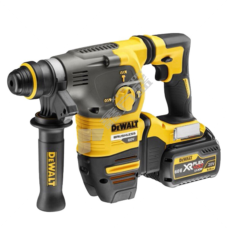 得伟DEWALT 锂电无刷四坑L型28mm电锤DCH323T2-A9