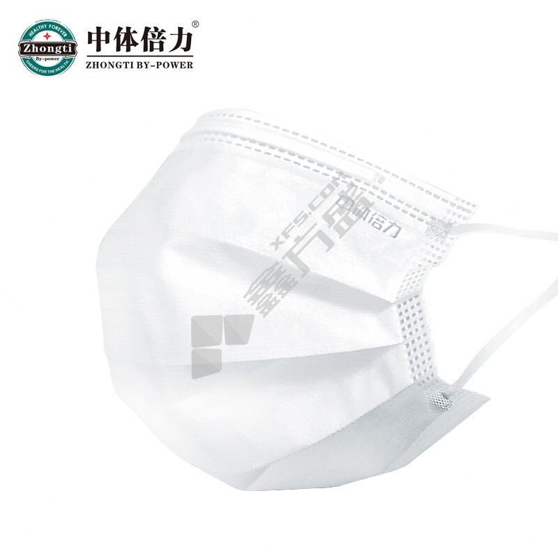中体倍力 一次性使用医用口罩 Y1-10 10个/袋 白色 白色