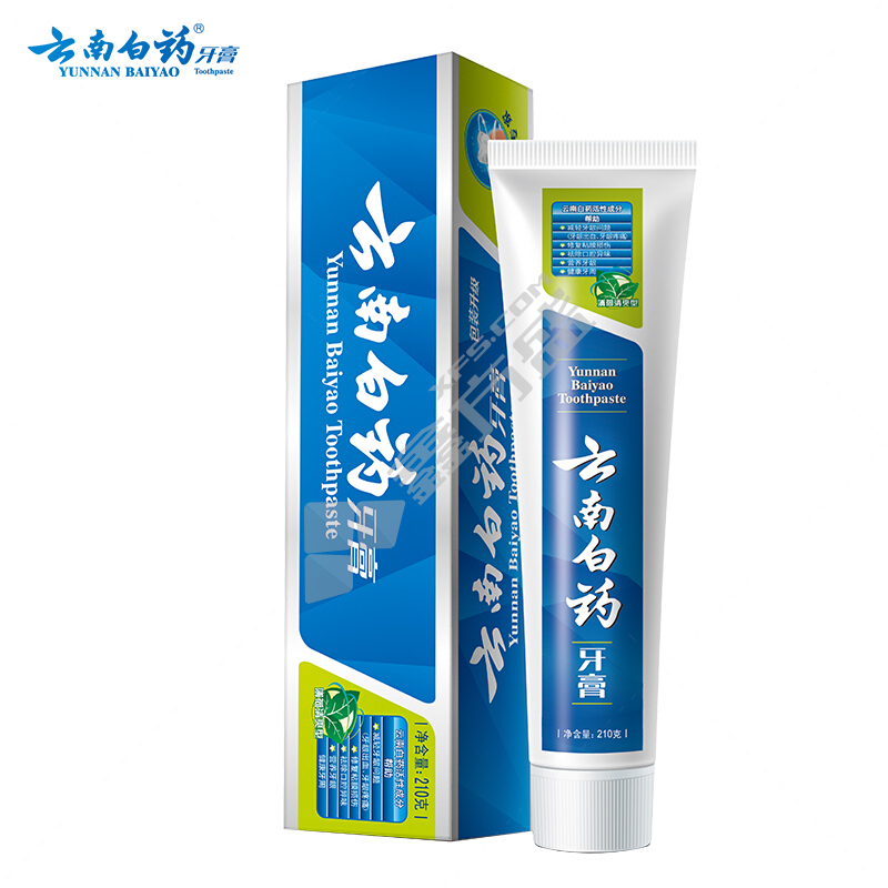 云南白药 薄荷清爽型牙膏 210g 薄荷