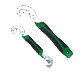 长鹿双色柄万能扳手组套（三头） 9~32mm 2件套