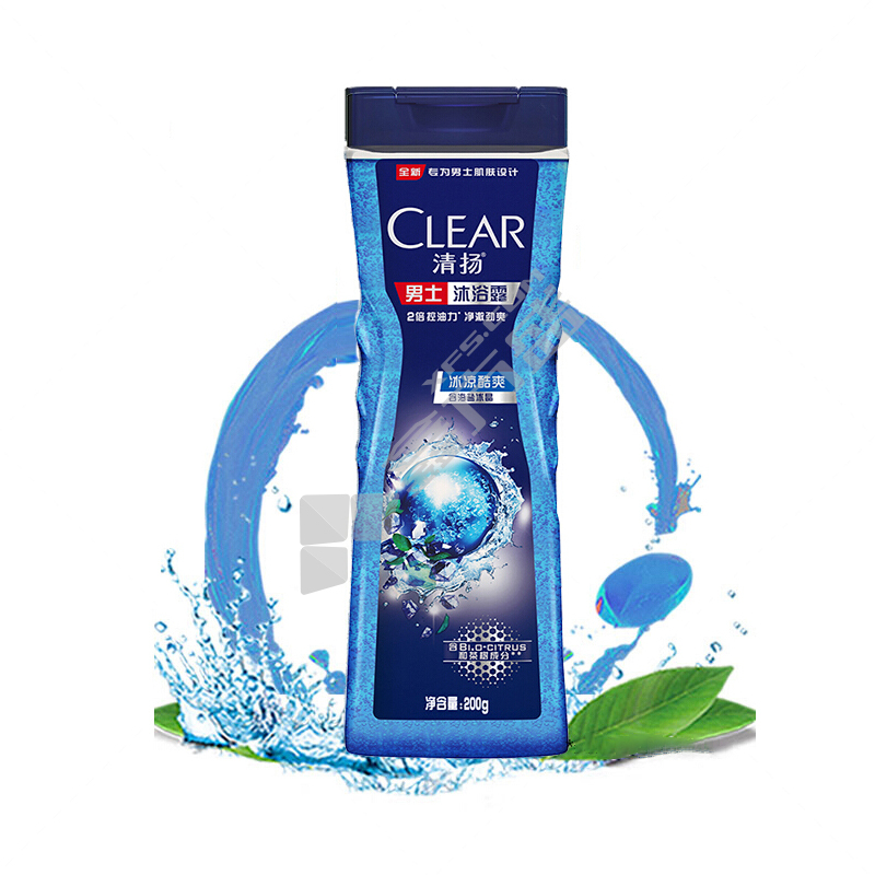 清扬 男士平衡控油沐浴露冰凉酷爽 200g