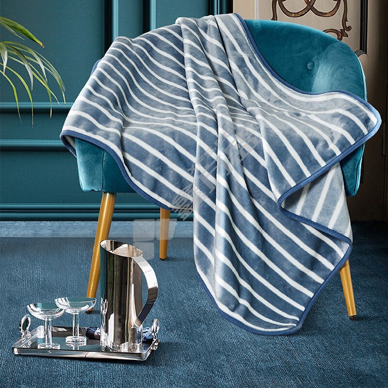 杉杉 时尚搭搭毯-蓝 QFS-18419 100X120cm