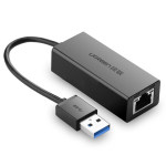绿联UGREEN USB有线千兆网卡20256 20256 3.0  黑