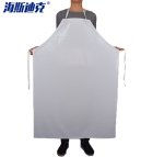 海斯迪克 PVC防水围裙 防油耐用加厚围腰食品围裙 HKQS-28 120*90cm 白色加厚版