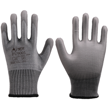 星宇 PU9001十三针PU防切割手套 9/L 灰色 PU9001