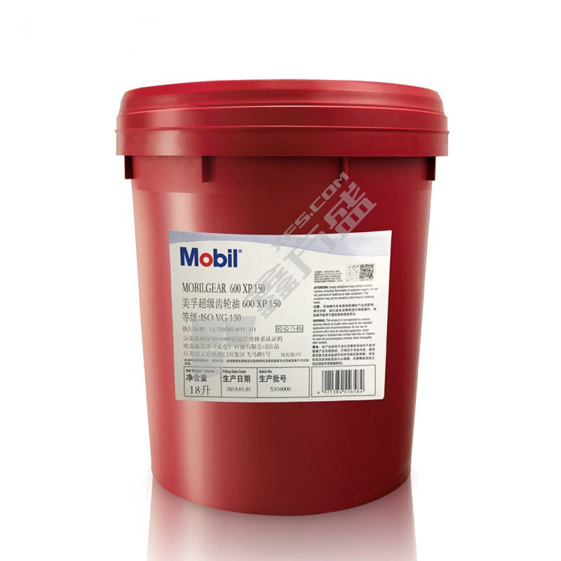 美孚 600XP150超级齿轮油 ISO-VG 150 18L