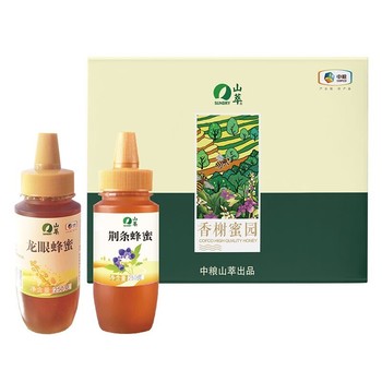 中粮“山萃香榭蜜园”蜂蜜礼盒 净含量：500g
