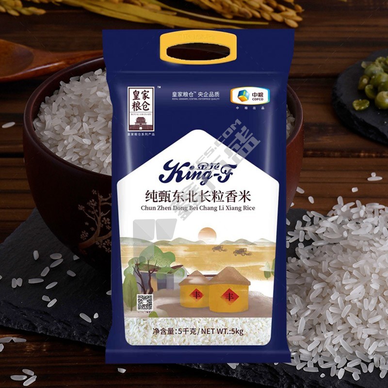 中粮皇家粮仓纯甄东北长粒香米5kg 5kg