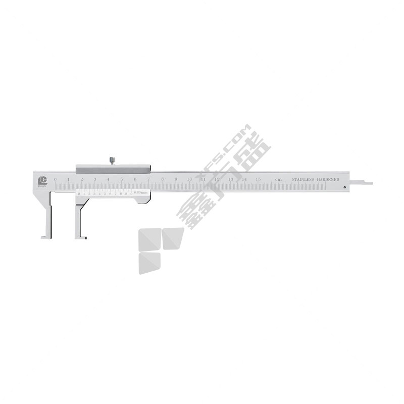 广陆 开式扁头内沟槽游标卡尺145 18-150/0.02MM  35 145-221K