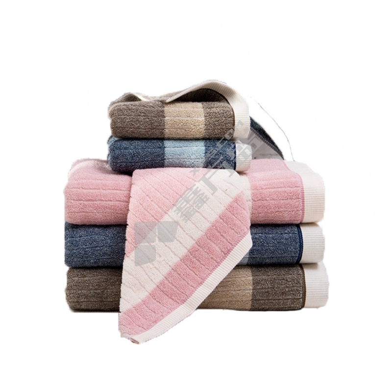 洁玉 J1904W 浅暖方巾 34cm*35cm 蓝色 50g J1904W